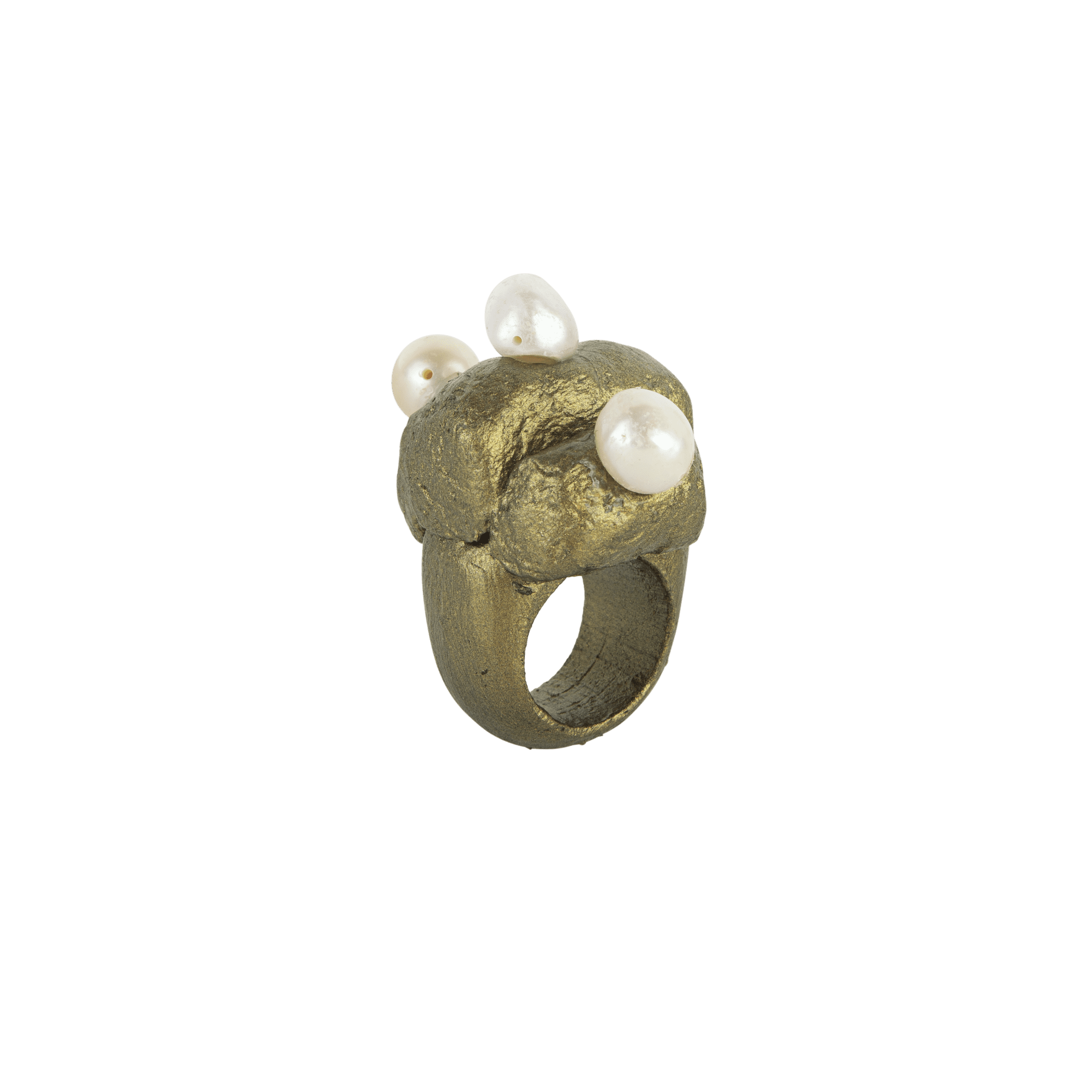 Triple Pearls ring