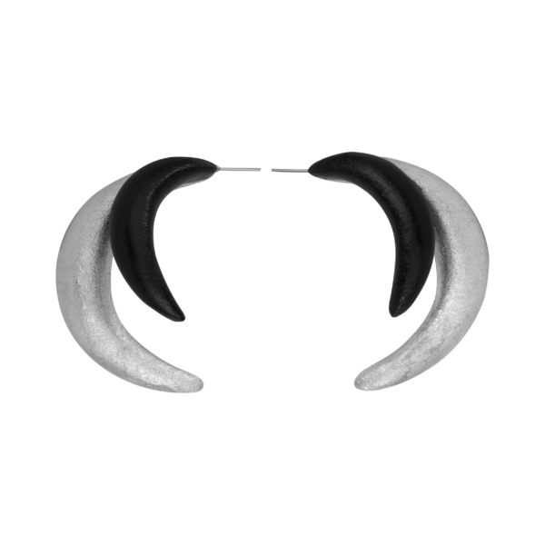 Silver Wooden Double-hoop